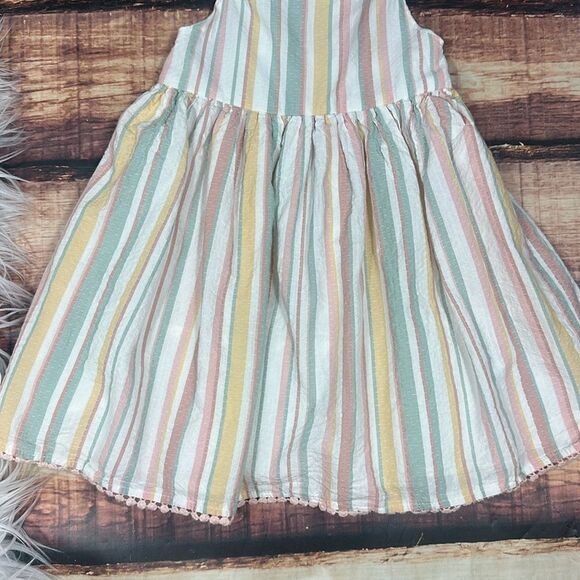 Girls Striped Dress Coastal Bohemian - Picture 3 of 6